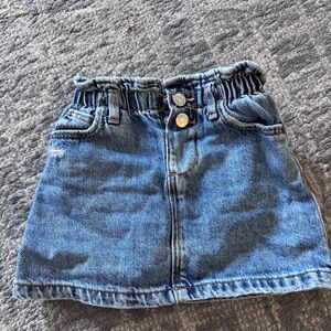 Zara Kids Blue Denim Skirt